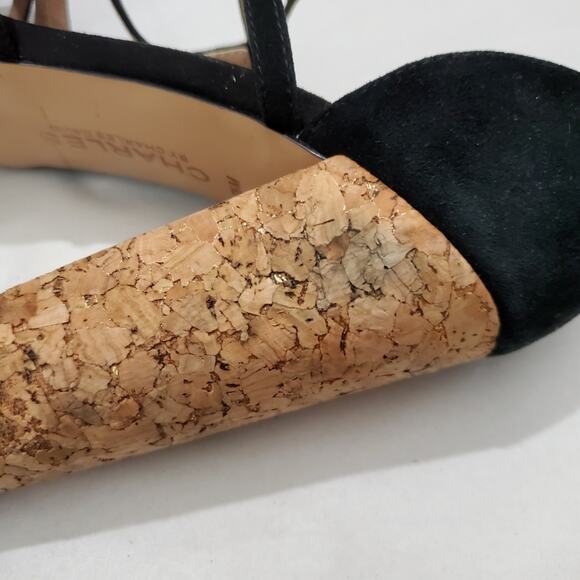 Charles David | Strappy Platform Leather Chunky Heels - Picture 10 of 13